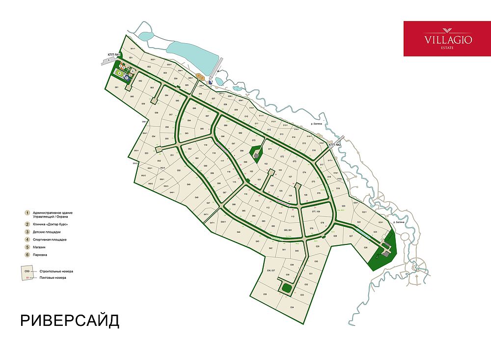 Карта посёлка 