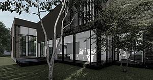 Новый дом в современном архитектурном стиле