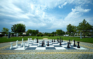 Большие шахматы в Парке Искусств 